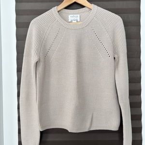 Velvet knitted sweater